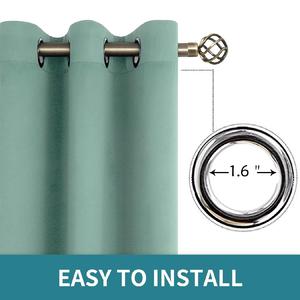 Hot Bán Sang Trọng Cổ Điển Thêm Dài Chiều Dài Cửa Sổ Khách Sạn Rèm Cửa Nặng Tiếng Ồn Giảm Nhung Màn Rèm Cho Phòng Khách - Product Image 6