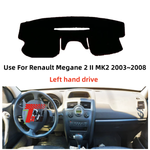 Taijs Factory Housses de tableau de bord de protection Tapis de tableau de bord de voiture pour Renault <span class=keywords><strong>Megane</strong></span> <span class=keywords><strong>2</strong></span> 2003-2008 - Product Image 3