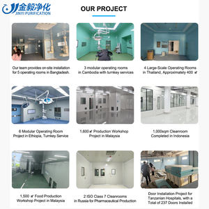 PVC 바닥 및 공기 정화 설비가있는 산업용 전자 작업장 클린룸 ISO 8 모듈식 GMP 설비 - Product Image 6