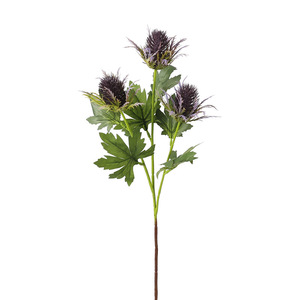 Branches de fleurs artificielles Egg Eryngii en soie, plante décorative d'intérieur QIHAO 55028 - Product Image 4