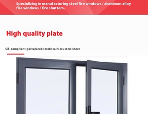 Nhà máy cửa sổ treo thấp hơn hiện đại tùy chỉnh cách âm hợp kim thép mô hình mở ngang - Product Image 6