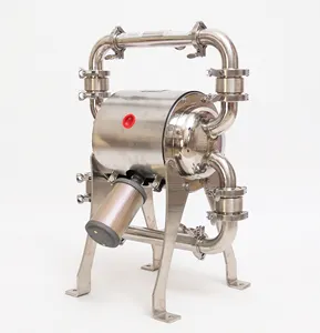 Manufacturer Customized Food Grade Sanitary Transfer Stainless Steel 304/316 Double Diaphragm Pump
