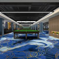 XunYao Hochwertige Action-Backing-Schicht Gilt für Billard halle 100% Nylon-Muster Broad loom Recta ngle Carpet
