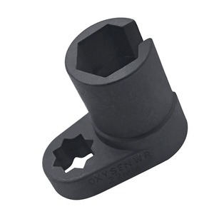<b>Universal</b> 22mm Slotted <b>Socket</b> 1/2" Drive Black Coated Specialty Fastener Wrench for Hard-to-Reach Automotive Fasteners - Product Image 2