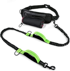 Toptan eller serbest köpek tasma köpek yürüyüş için yansıtıcı kemer Bungee tasma bel çantası kılıfı ile - Product Image 1