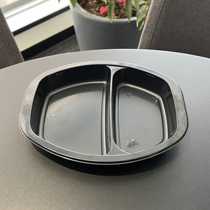 Bán buôn <span class=keywords><strong>cpet</strong></span> nhiệt niêm phong thực phẩm Khay 2 Ngăn dùng một lần chân không hình thành nhựa bữa ăn container - Product Image 4