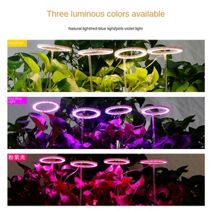 Lámpara LED para Cultivo <span class=keywords><strong>de</strong></span> <span class=keywords><strong>Plantas</strong></span> Angel Ring, USB 5V, Espectro Completo con Temporizador con Cable, para Suculentas <span class=keywords><strong>de</strong></span> Interior, Plántulas, Jardinería en el Hogar - Product Image 2
