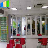 Cloison de bureau modulaire insonorisée et ignifuge avec double vitrage et cadre en aluminium pour salle de sport et école