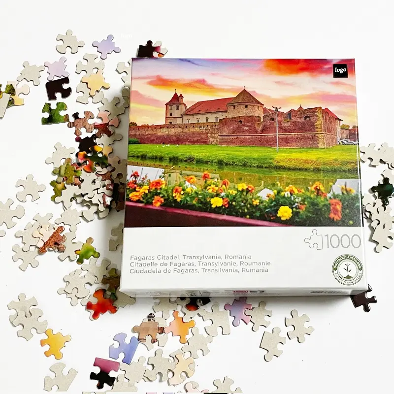 Custom Rompecabezas Personalizados Levendige Kleuren Kinderen Puzzels Draagbare Puzzel Bord