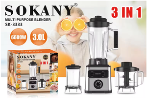 Licuadora portátil de acero inoxidable para llevar, tazas y tapas de boquilla, licuadora de batidos con tecnología de pulso 3333 - Product Image 2