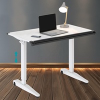 Table à dessin à hauteur réglable pour l'école à la maison moderne Flip-Top Sit Stand Desk Gas Lift Fold Mechanism Wheel for Home