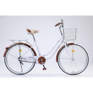 Bicicleta Híbrida Versátil para Mujer, Bicicleta Urbana <span class=keywords><strong>de</strong></span> Una Velocidad para Desplazamientos Diarios - Product Image 3