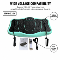 Plateforme vibrante pour tout le corps, 200W, capacité de charge 200KG, 110V-220V, avec bandes de résistance et télécommande