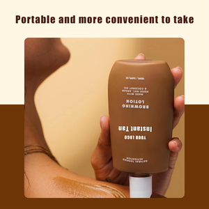 Accélérateur de <span class=keywords><strong>bronzage</strong></span> solaire biologique végétalien Browning personnalisé pour une utilisation sur le corps foncé Lotion de <span class=keywords><strong>bronzage</strong></span> avec bronzant Lotion auto-bronzante instantanée - Product Image 4