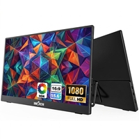 15.6 Inch Portable Monitor With HDR 1920X1080 60Hz Refresh Rate Matte Screen 80 Color Gamut for Desktop Business Work