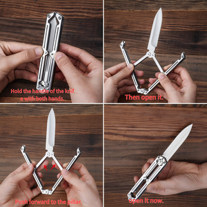 <strong>Butterfly</strong> <strong>Trainer</strong> <strong>Knife</strong> 420 Sharp Blade DIY Multi-Functional Folding Practice Camping Utility <strong>Knife</strong> - Product Image 5