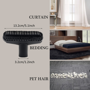 Kit de herramientas universal para aspiradora, 1 boquilla de vacío de 1/4 pulgadas, cepillo para grietas con 32mm, 1 1/4 pulgadas y 35mm, 1 Adaptador de manguera de 3/8 pulgadas - Product Image 5