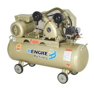Compressore d'aria a pistone a cinghia 2HP 50L 2 cilindri compressore d'aria certificato CE EMC