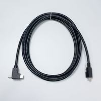 كابل USB من النوع C ذكر إلى ذكر بزاوية قائمة مع قفل لولبي، كابل بيانات وشحن صناعي مخصص مع حد أدنى منخفض للطلب