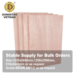 18mm Okoume Plywood Board Laminated Commercial Plywood with E1 Glue for Furniture <b>Cabinet</b> Making - Product Image 2