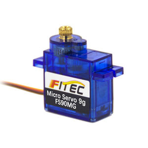 Servo Digital Micro Feetech <span class=keywords><strong>FS90MG</strong></span> 6V 2.2kg.cm con Engranaje Metálico de 9g para Coche RC, Avión, Arduino, Robot Educativo, Kit de Bricolaje - Product Image 1