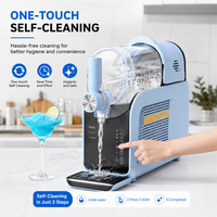 Machine à glace automatique électrique pour usage domestique et fêtes, affichage de la température, nettoyage automatique, production rapide de glace en 30 minutes