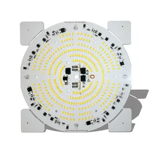 Modul PCB kustom PCBA bulat 200W DOB LED modul lampu sorot luar ruangan SMD2835LED diameter 195mm AC230V