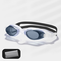 Lunettes de natation imperméables multicolores professionnelles de silicone pour des enfants et des adultes universels