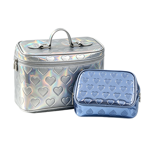 Bolsa de Cosméticos de PU con Logotipo Grabado para Mujer, Bolsa de Maquillaje de Alta Gama con Logotipo Personalizado, Bolsa de Aseo Duradera para Viaje al Mejor Precio - Product Image 5