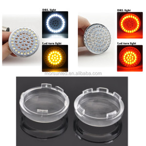 Hun khói/hổ phách/Đỏ 2 inch ống kính cho đèn tín hiệu lần lượt 2 ''ống kính cho xe máy lần lượt đèn tín hiệu phụ kiện - Product Image 4