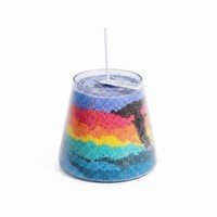 Kit DIY Bougie en Poudre de Sable en Forme de Tasse Personnalisée - Cire de Sable Colorée pour Peinture sur Sable et Aromathérapie pour Décoration d'Intérieur et Cadeau