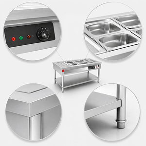Scaldavivande Elettrico Commerciale CFT Certificato CE RoHS, Tavolo a Vapore per Ristoranti e Buffet, Attrezzatura in Acciaio Inox 201 304 - Product Image 3