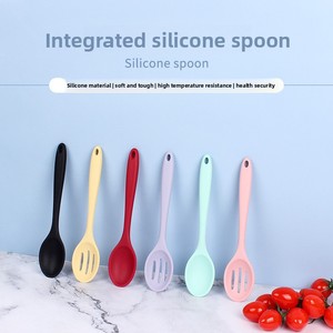 Cuillère en silicone <span class=keywords><strong>Lasha</strong></span>, cuillère à mélanger, cuillère à riz, cuillère pour étudiants, cuillère pour enfants, résistante à la chaleur, minimalisme moderne, outils complémentaires - Product Image 2
