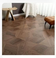 Revêtement de sol stratifié 12mm AC4 AC5 Carbon Crystal Black Technology Synchronous Pattern Lotus Leaf Parquet