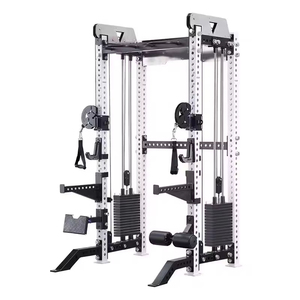 Oem Dinuo Power Cage Todo en Uno, Sistema de <span class=keywords><strong>Poleas</strong></span> para Gimnasio en Casa de Acero de 3mm de Grosor con Múltiples Accesorios y Opciones de Pesas - Product Image 1