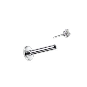 Nieuwe Mode Titanium Zonder Schroefdraad <span class=keywords><strong>Labret</strong></span> Push Top Pin Geperforeerde Sieraden Lip Ring 14G 16G <span class=keywords><strong>18G</strong></span> 20G Astm Piercing Sieraden - Product Image 5