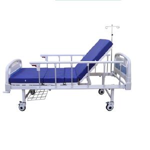 HICOMED Prix de gros <span class=keywords><strong>Lit</strong></span> médical d'<span class=keywords><strong>occasion</strong></span> à double manivelle à 2 fonctions <span class=keywords><strong>Lit</strong></span> d'hôpital manuel en ABS - Product Image 4