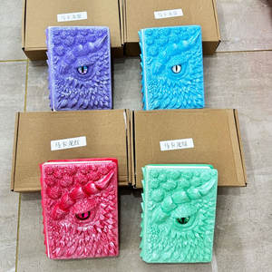 Carnet promotionnel de luxe à motif de dragon animé, avec yeux 3D en relief, en résine gravée – Vente chaude - Product Image 1