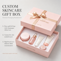 Emballage de boîte-cadeau rigide personnalisé de luxe pour les soins de la peau, parfum, réutilisable, recyclable, imprimé numériquement, cosmétique