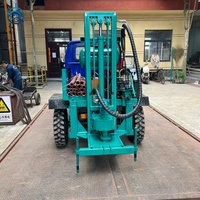 Prix usine 25HP 35HP 150m Foreuse de puits d'eau portable montée sur véhicule avec boîte de vitesses hydraulique diesel, facile à utiliser