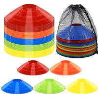 Cônes d'agilité multicolores haute visibilité de 7,5 pouces pour l'entraînement de football
