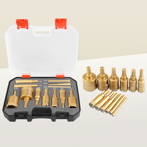 Forets diamantés de <span class=keywords><strong>haute</strong></span> <span class=keywords><strong>qualité</strong></span> pour le perçage de maçonnerie, ensembles de forets métalliques durables et tranchants pour pierre, dimensions personnalisables, couleur or - Product Image 6