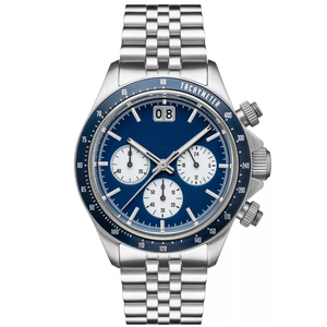 Montre de sport de plein air en acier inoxydable 316, cadran chronographe panda, verre saphir, quartz, montre de plongée, montre luminescente - Product Image 5