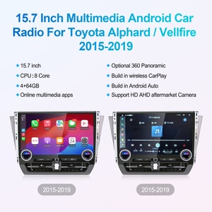 วิทยุติดรถยนต์ Navihua รุ่นใหม่ ขนาด 15.7 นิ้ว ระบบ Android พร้อมระบบนำทาง GPS มัลติมีเดีย Carplay เครื่องเสียงติดรถยนต์ สำหรับ Toyota Alphard Vellfire ปี 2015-2019 - Product Image 3
