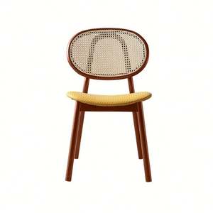 Fabricante de muebles de cafetería De Lujo modernos de ratán de madera maciza, juego de comedor para restaurante, sillas de restaurante - Product Image 2