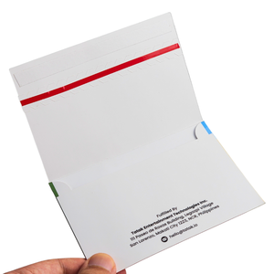 White Design Small Paper <strong>Packaging</strong> <strong>Envelope</strong> Custom Tear Strip Card Tear up Strip <strong>Packaging</strong> Card <strong>Envelope</strong> - Product Image 2