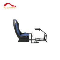 Chaise de jeu Simulateur de course Sim Rig Racing Cockpit avec siège pour PC, Playstation 2,3,Logitech, Wii, XBox, Xbox 360