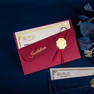 Tùy Chỉnh Màu Sắc Phong Bì Kinh Doanh Thiệp Mời Quà Tặng Thẻ Màu Đen Bao Bì Phong Bì Tùy Chỉnh Giấy Phong Bì Với Dập Nóng - Product Image 3