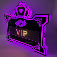 Panneau d'affichage à LED défilant programmable APP panneau d'affichage LOGO personnalisé présentateur de bouteille écran VIP pour discothèque salon