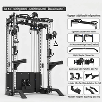 Station de musculation multifonctionnelle, robuste, avec Smith Machine, Cable Crossover, Rack à Squats et Station de Presse à banc, pour usage domestique et professionnel